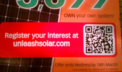 Unleashsolar QR Code Up Close